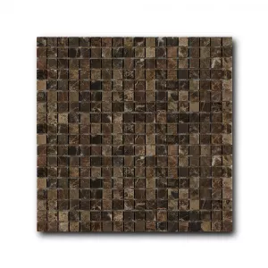 Мозаика из натурального камня Art&Natura Marble Mosaic 15x15 Dark Imperador mm-darkimper 30,5х30,5 см